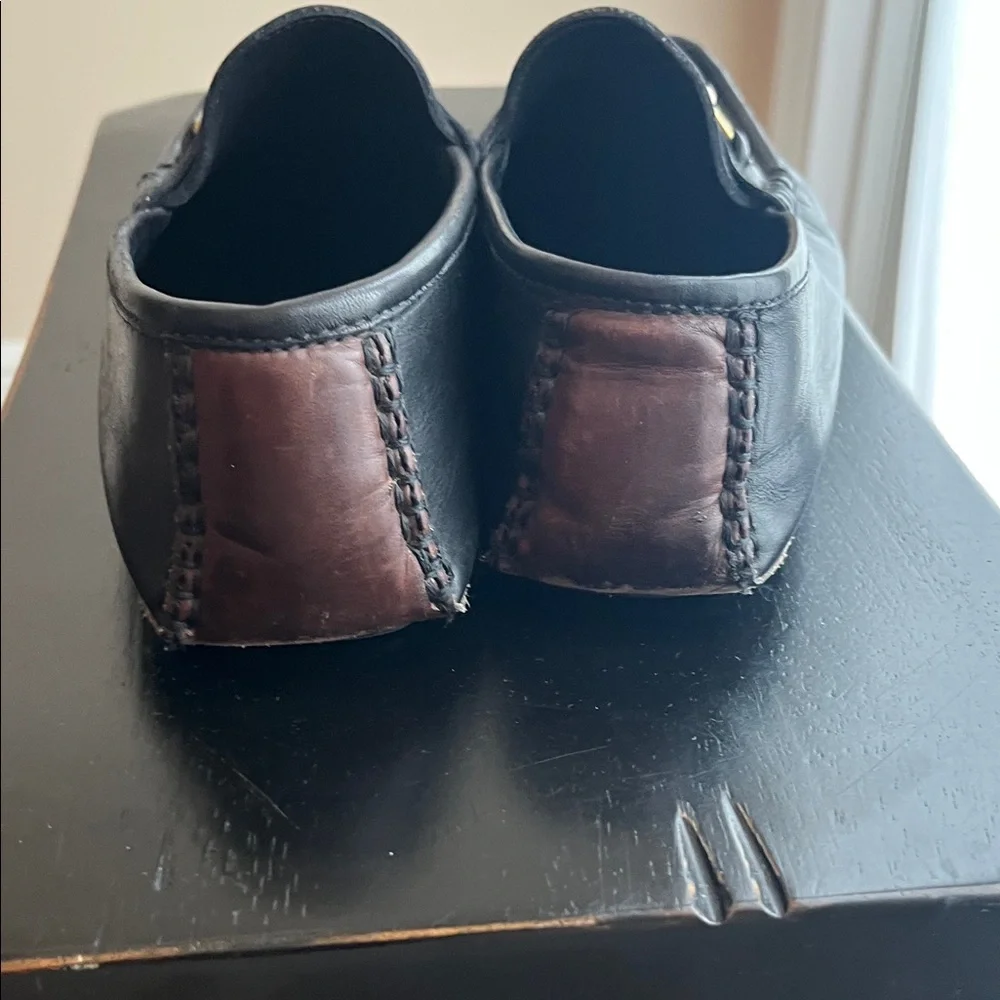 Gucci Black Leather Women's Horsebit Loafers with Gold Hardware - Picture 12 of 14